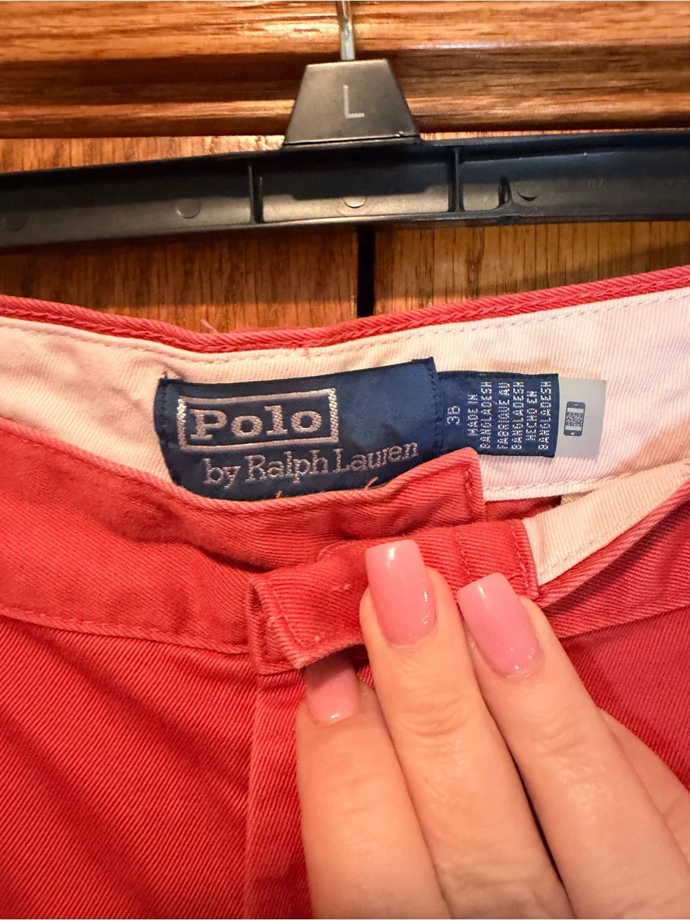 Polo by Ralph Lauren Coral Flat Front Chino Shorts - Men's
